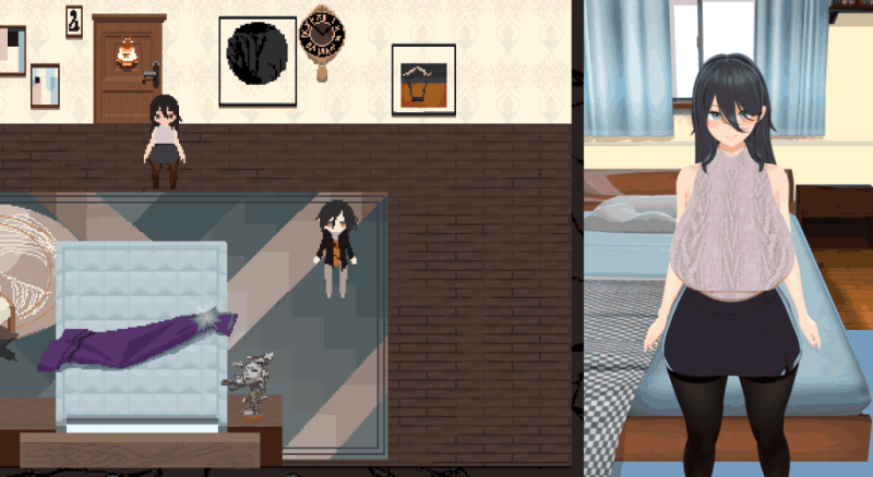 《噩梦侵蚀 NTR循环 Dev1》PC互动SLG新作：像素风官中动态体验-K游戏试玩中心